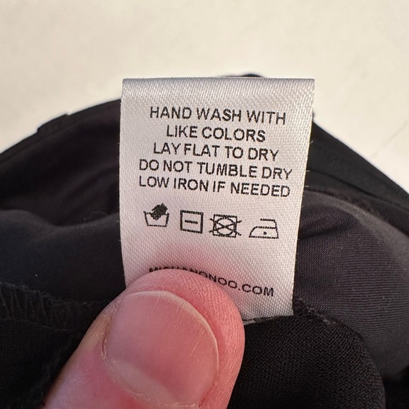 NEW Misha Nonoo Trouser Pants Black Viscose Cotton Size 6 28” Inseam - Picture 10 of 12